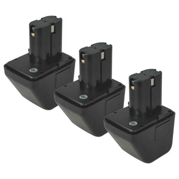 Pack 3x Bateria vhbw 12V 3000 mAh NiMH para Pistola de Rebites Lematec Würth Gesipa