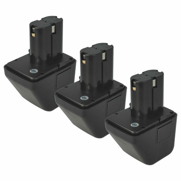 Pack 3x Bateria vhbw 12V 3000 mAh NiMH para Pistola de Rebites Lematec Würth Gesipa