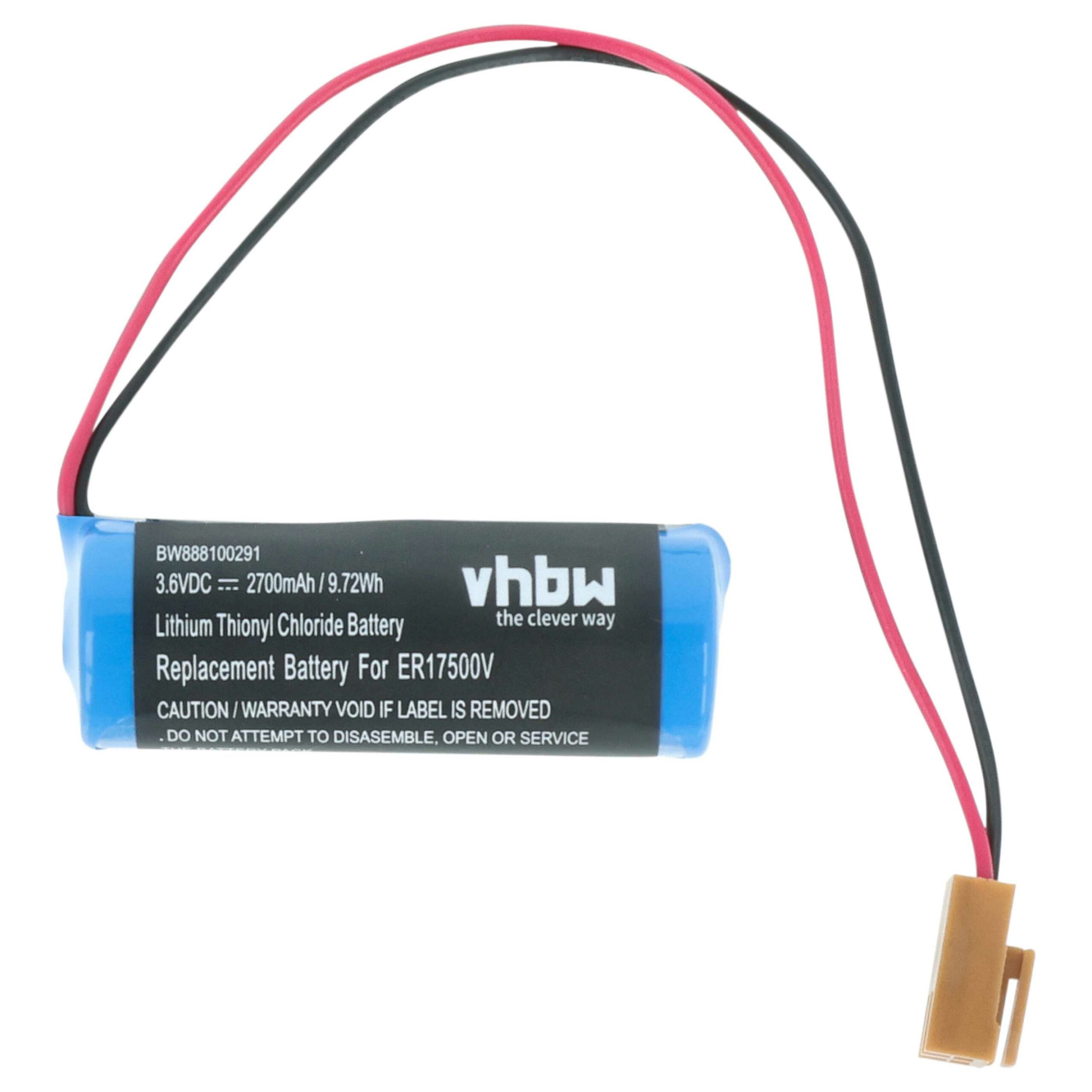 Bateria vhbw ER17/33 para Controlador CNC Omron - 2700 mAh 3.6V Li-MnO2 - Image 3