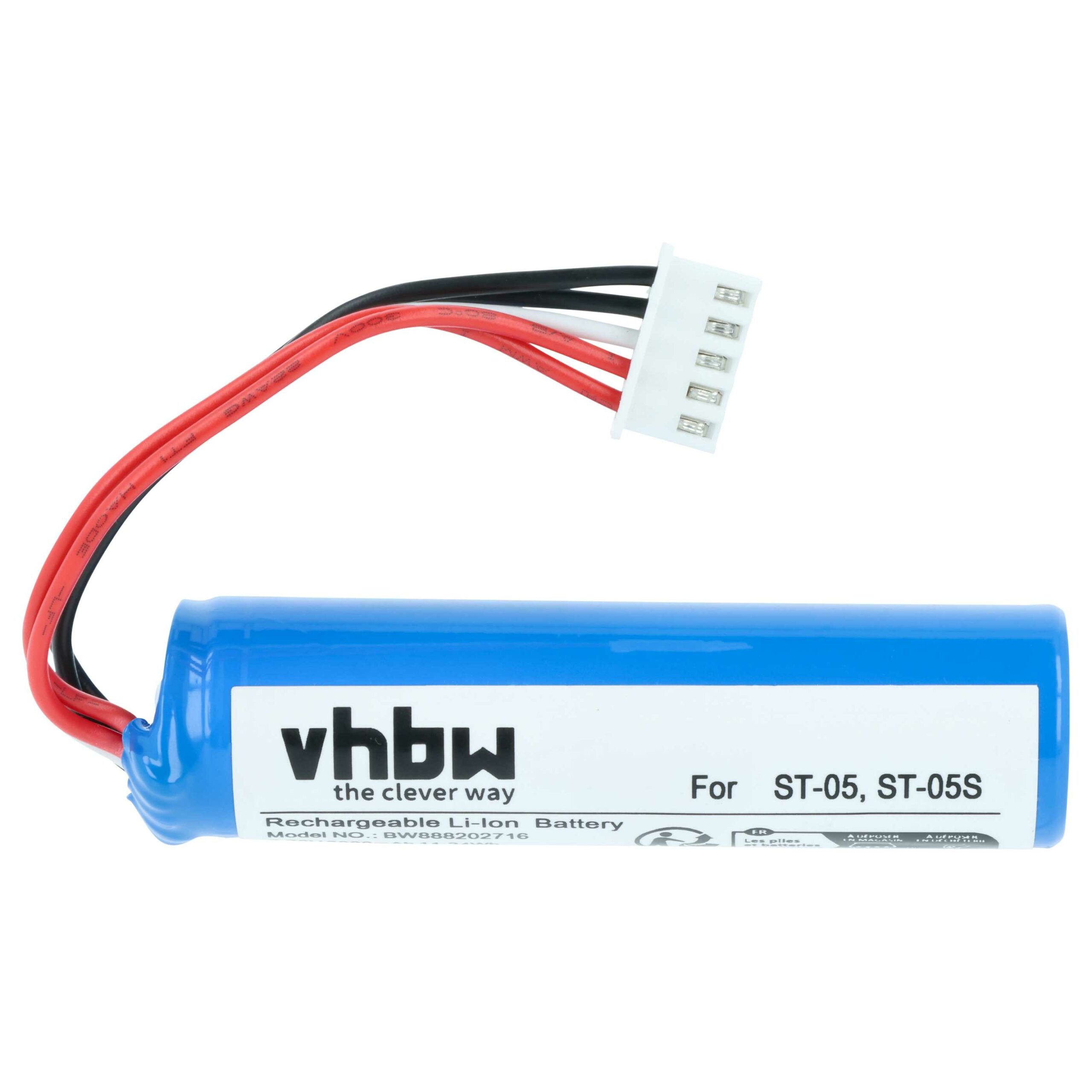 Bateria vhbw para Coluna Sony SRS-XB21 - Substitui ST-05, ST-05S, ID1056 - Li-Ion 3000 mAh - Image 3