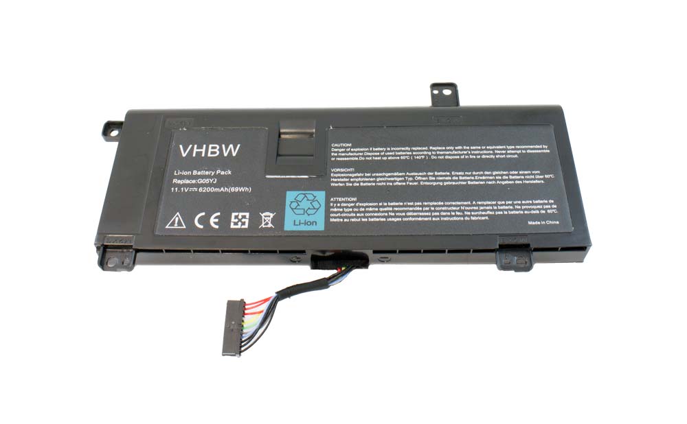 Bateria vhbw para portáteis Dell Alienware 14, M14X (6200 mAh, 11.1 V, Li-Ion)