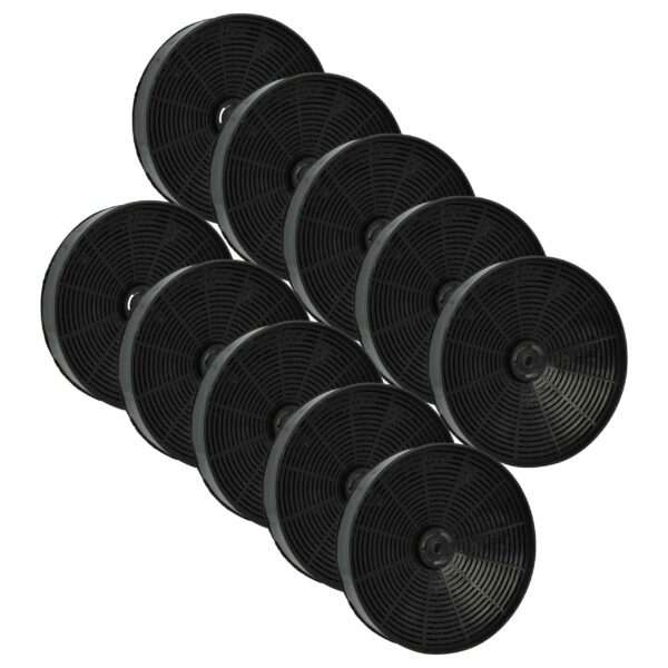 10x Filtro de Carvão Ativado para Zanussi - Compatível com 50290909006, 50246307008 - 17,3 cm