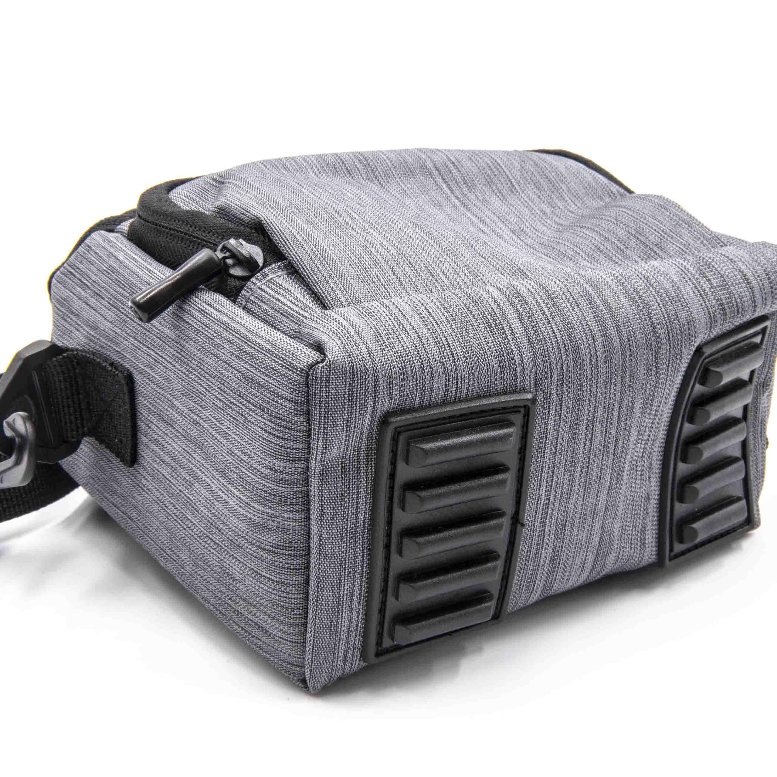 Bolsa de Câmara vhbw para Fujifilm, Pentax, Panasonic, Nikon e Outras - Cinzento, 180 x 107 x 150 mm com Alça - Image 4