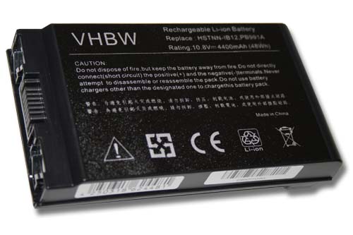 Bateria vhbw para portáteis HP Compaq NC4200, NC4400, TC4200 — 4400 mAh 10.8 V