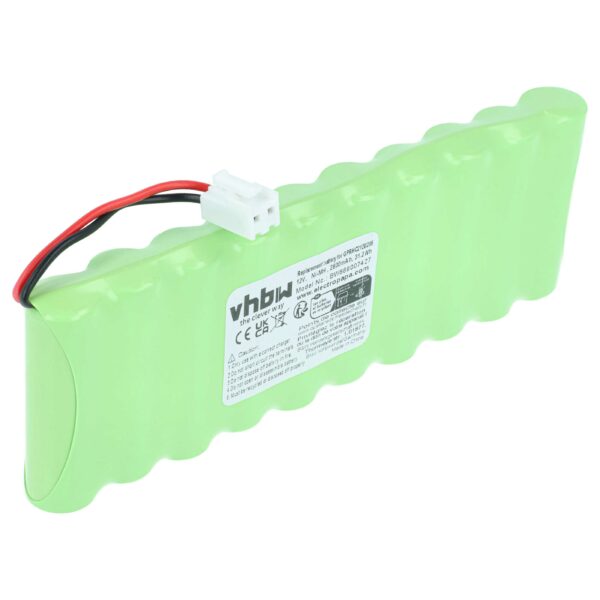 Bateria vhbw 12V 2600 mAh NiMH para Persiana Rolô Roto - Substitui Ansmann 2412-3011