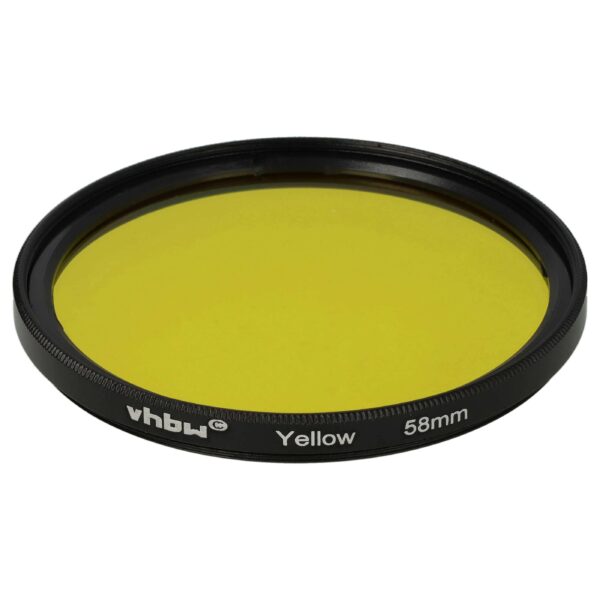Filtro Amarelo para Lentes de Câmara com Rosca de 58 mm - vhbw