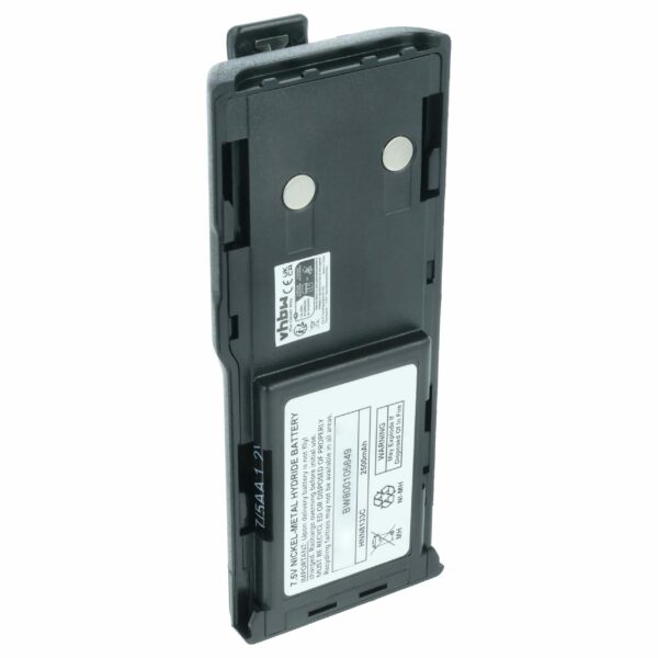 Bateria de substituição vhbw para rádios Motorola HNN8133C, HNN9628A, HNN8308A, HNN9628 - 2500 mAh 7.5 V NiMH com clip