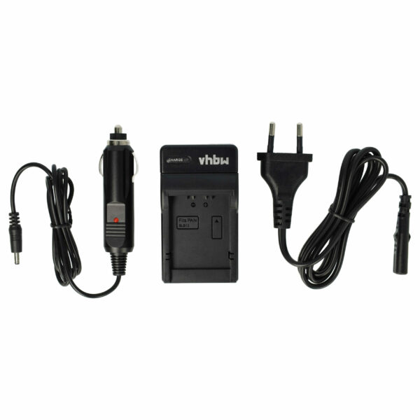 Carregador de Bateria vhbw para Panasonic Lumix DMC-G1, DMC-G1K, DMC-G1W, DMC-G2 - 8.4 V / 0.6 A