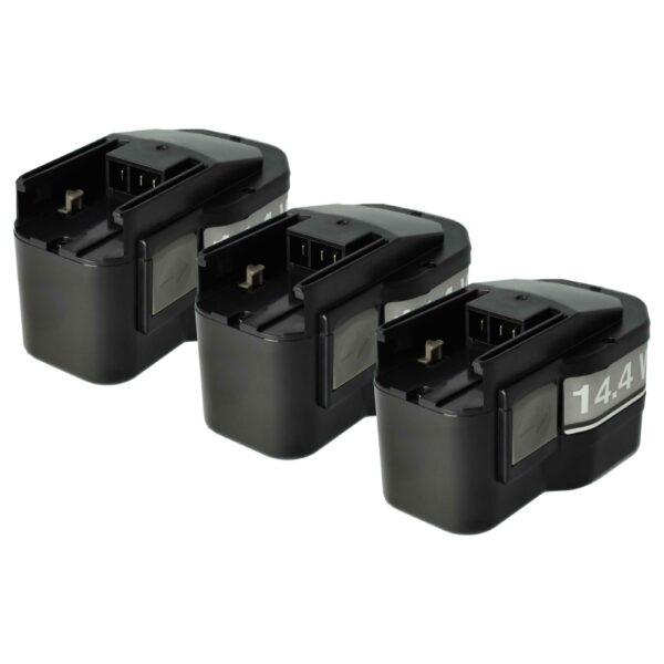 Bateria vhbw 14.4V 1500mAh NiMH para AEG, Milwaukee e ferramentas compatíveis - Pack 3x