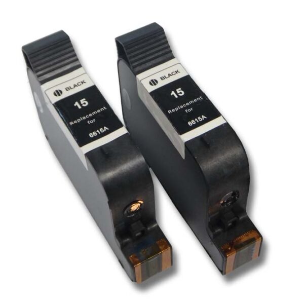 2x Tinteiros vhbw para HP Color Copier 810C / Deskjet - Preto, 30ml