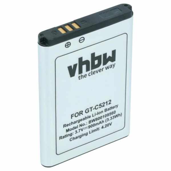 Bateria para Samsung AB043446LE, AB043446LA, AB043446BE, AB043446BC - 900 mAh 3.7 V Li-Ion vhbw