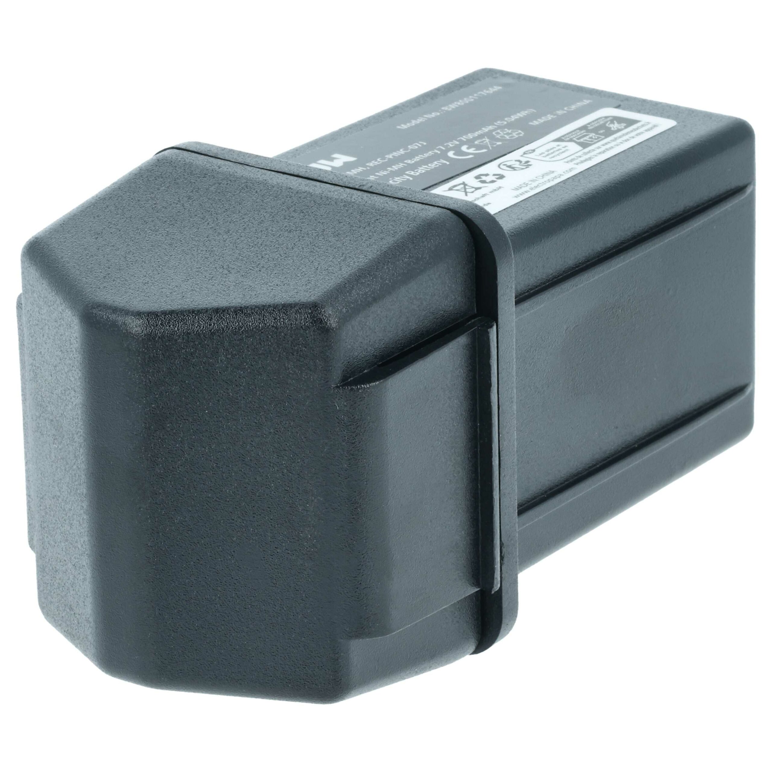 Bateria recarregável vhbw 7.2V 700mAh NiMH para comando Elca REC-PINC-07J (pack de 5) - Image 2