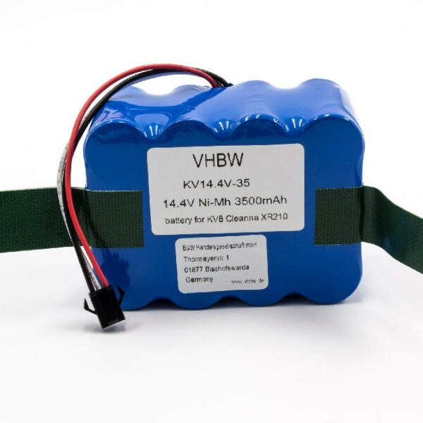 Bateria vhbw para Cleanna, Klarstein NS3000D03X3 e robôs de limpeza - 3500mAh, 14.4V, NiMH