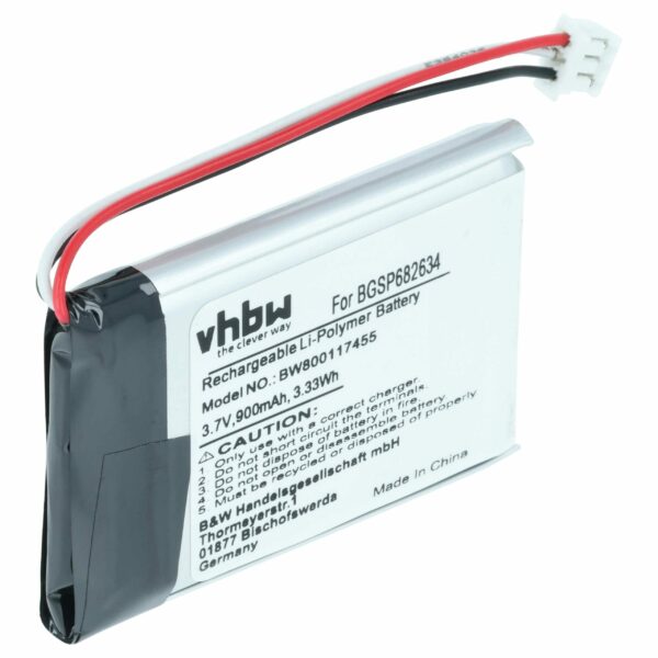 Bateria vhbw para Colunas JBL Go Smart - Li-polímero 900 mAh