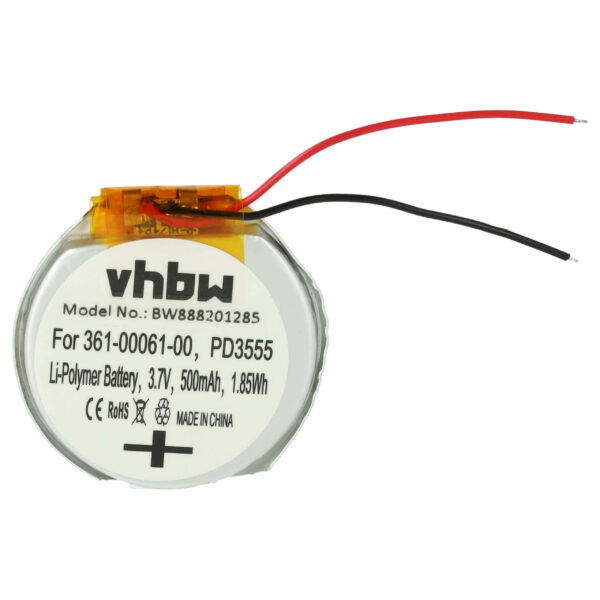 Bateria vhbw para Smartwatch Garmin PD3555w - 500 mAh 3.7V Li-polímero + Ferramentas