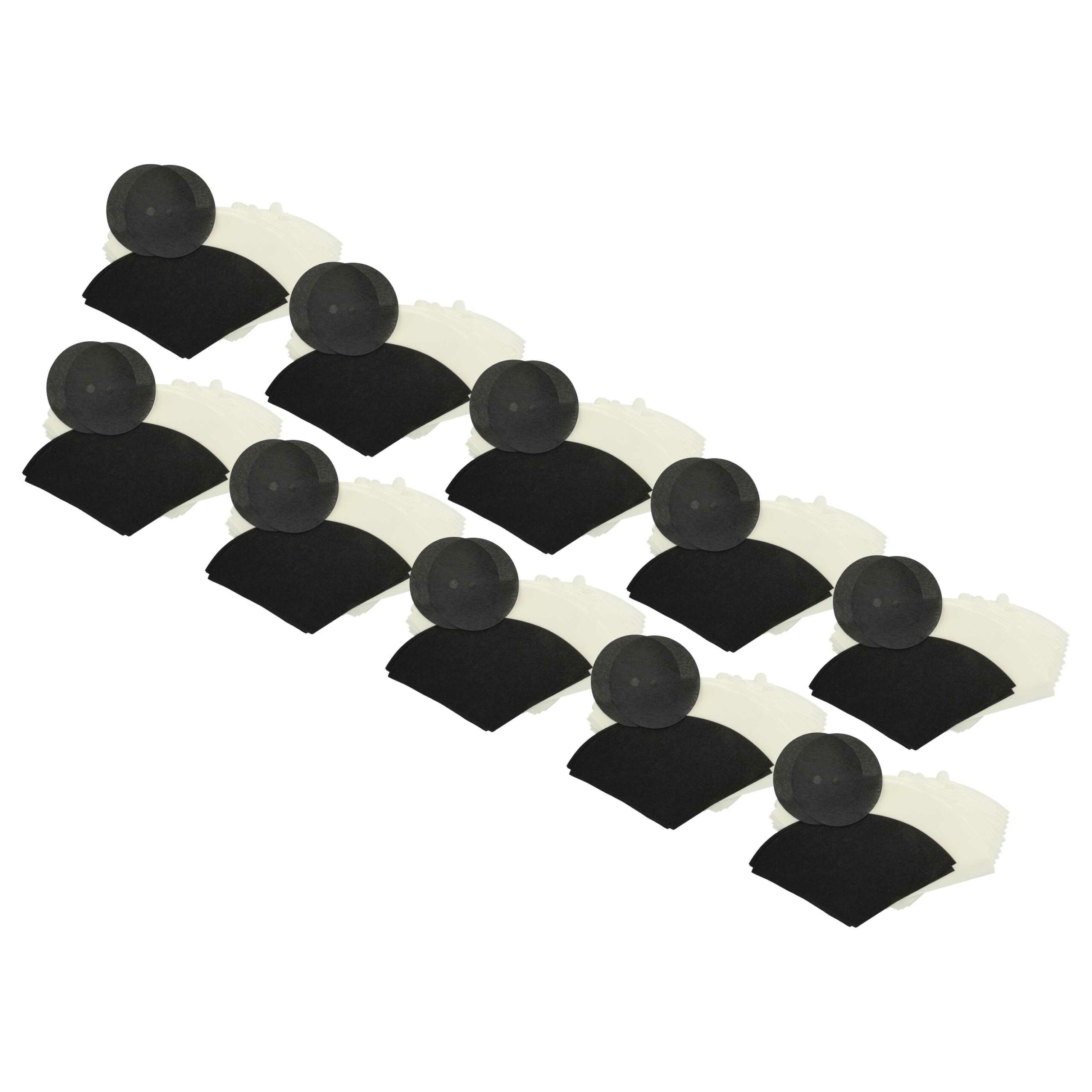 Conjunto de 160 Filtros vhbw para Aspirador FilterQueen Majestic 360