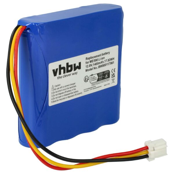 Bateria vhbw para Moneual 1400mAh, 12.8V, LiFePO4 - Substitui 12J003633