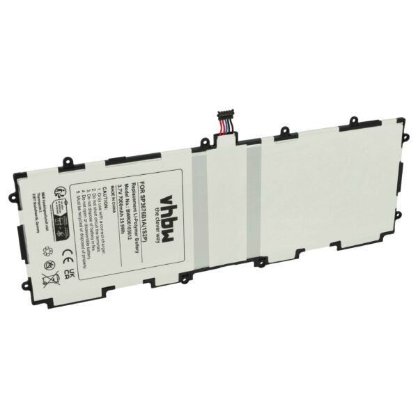 Bateria vhbw para Tablet Samsung SP3676B1A - 7000 mAh 3.7 V Li-Polymer