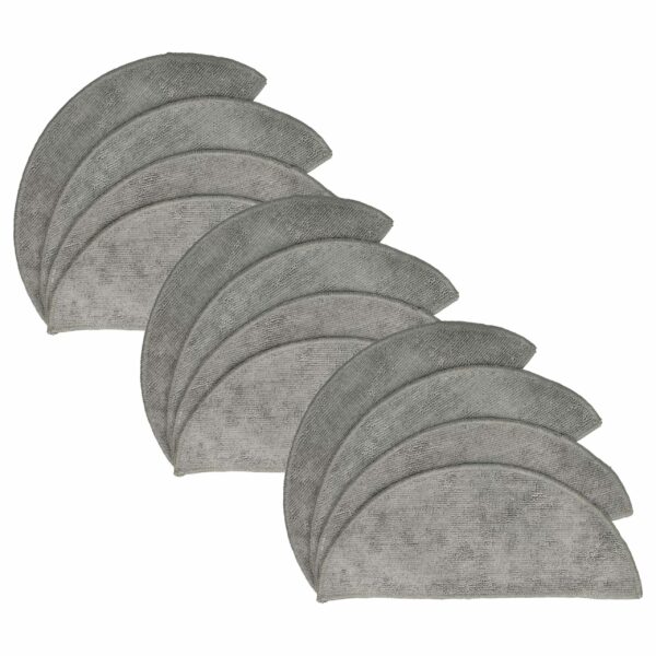 Conjunto de 12 Panos de Microfibra para Aspiradores Robôs Lefant M501A, M571, T700