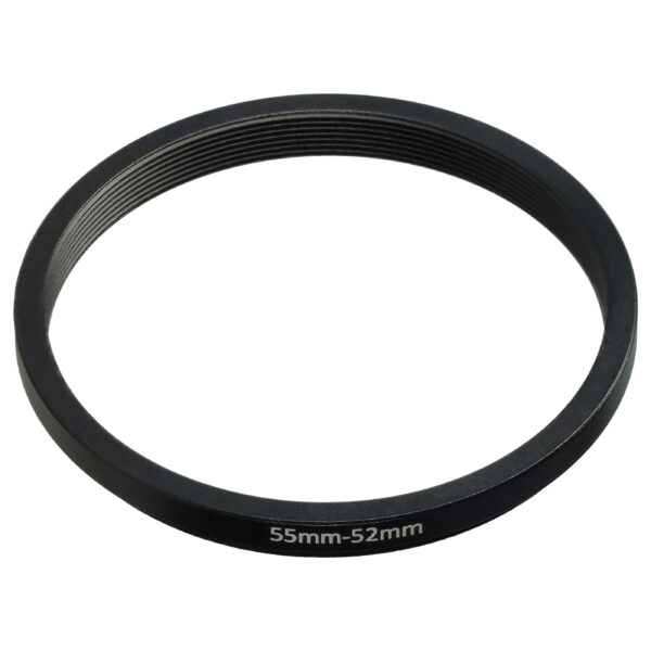 Anel Adaptador Step-Down vhbw de 55 mm para 52 mm para Lentes de Câmara