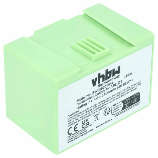 Bateria vhbw para iRobot ABL-D1, ABL-D2 - 3400mAh, 14.4V, Li-Ion