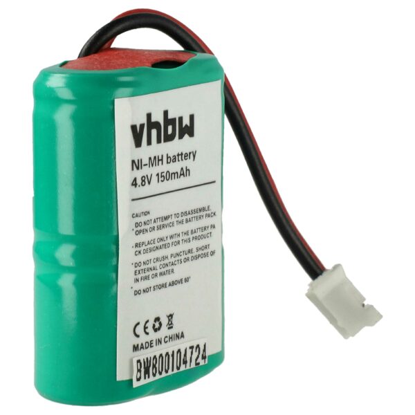 Bateria para Coleira de Adestramento de Cães vhbw - 150 mAh 4.8 V NiMH Compatível com SportDog, Kinetic e Dogtra