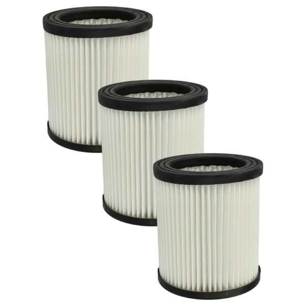 3x Filtro de substituição vhbw para aspirador Scheppach, classe F7 (ref. 7907702701)