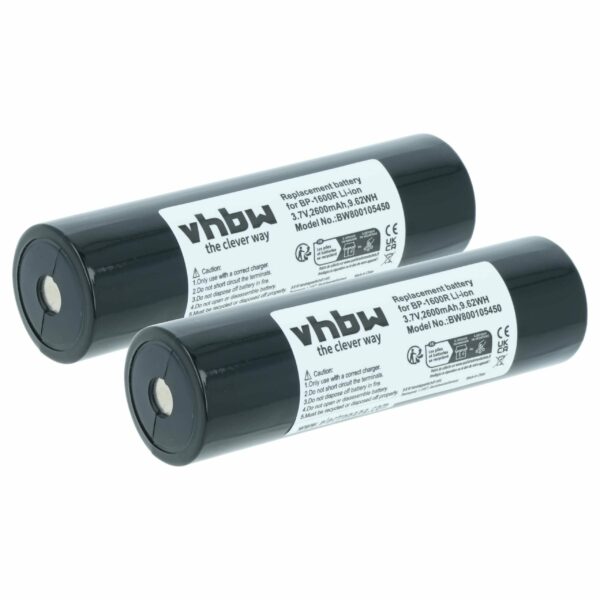 Bateria Mini Disc vhbw 2x 2600 mAh 3.7V Li-Ion - Compatível AD-MS10BT, NB-111, BP-1600R
