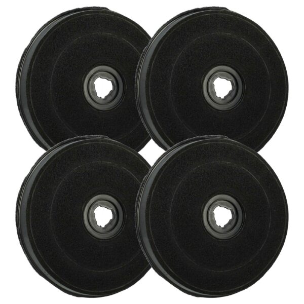4x Filtro de Carvão Ativado de Substituição para Zanussi Tipo E233, 9029793594 - 23 cm