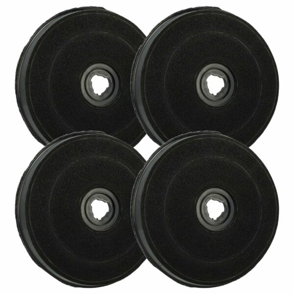 4x Filtro de Carvão Ativado de Substituição para Zanussi Tipo E233, 9029793594 - 23 cm