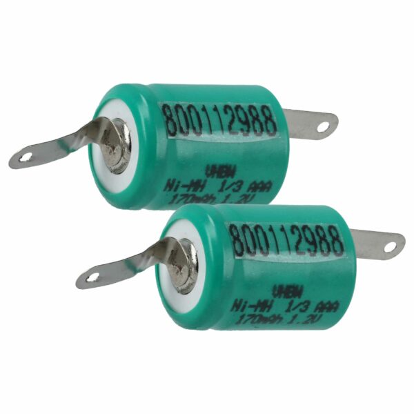 Bateria vhbw 1/3AAA NiMH 170 mAh 1.2V para Modelismo — Pack 2x