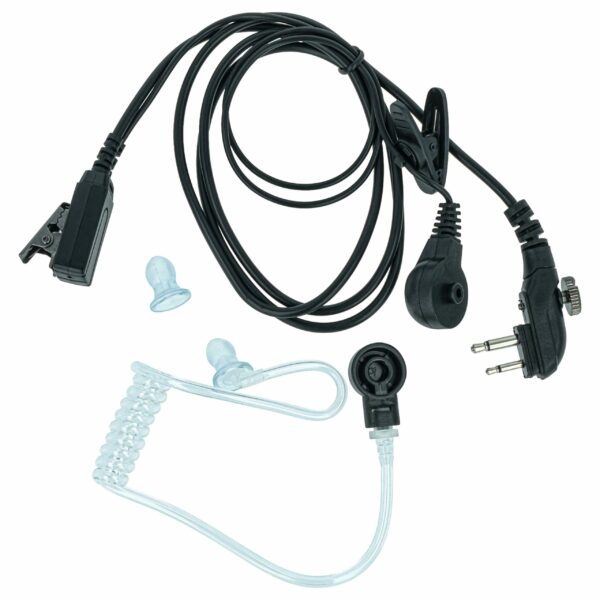 Auricular de Segurança para Rádios Hytera/Hyt PD500 - com Microfone PTT, Clip e Cabo
