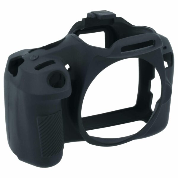 Capa Protetora em Silicone para Canon EOS Kiss X80 - Preta
