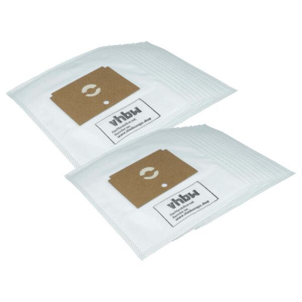 Pack 20x Sacos para Aspirador Rowenta ZR745, ZR74 e Tefal - Microfleece vhbw