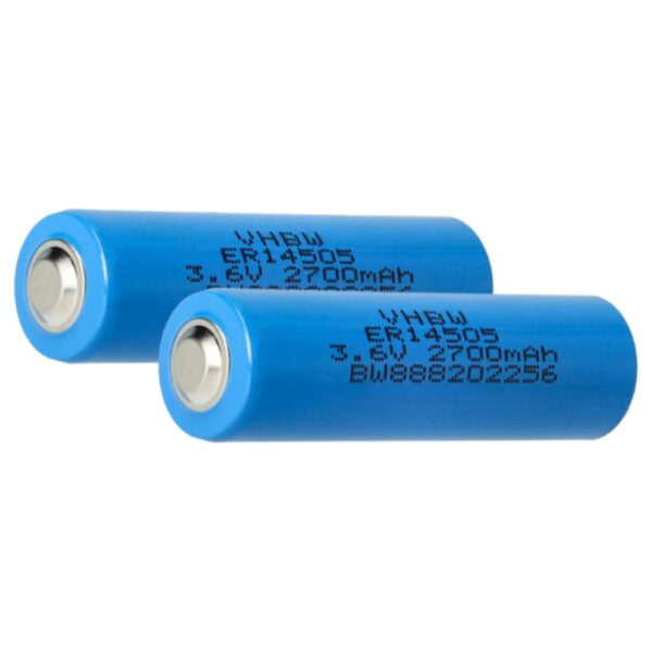 Bateria ER14505 vhbw 2700 mAh 3.6 V Li-SOCl2 para Viessmann (2 unidades)