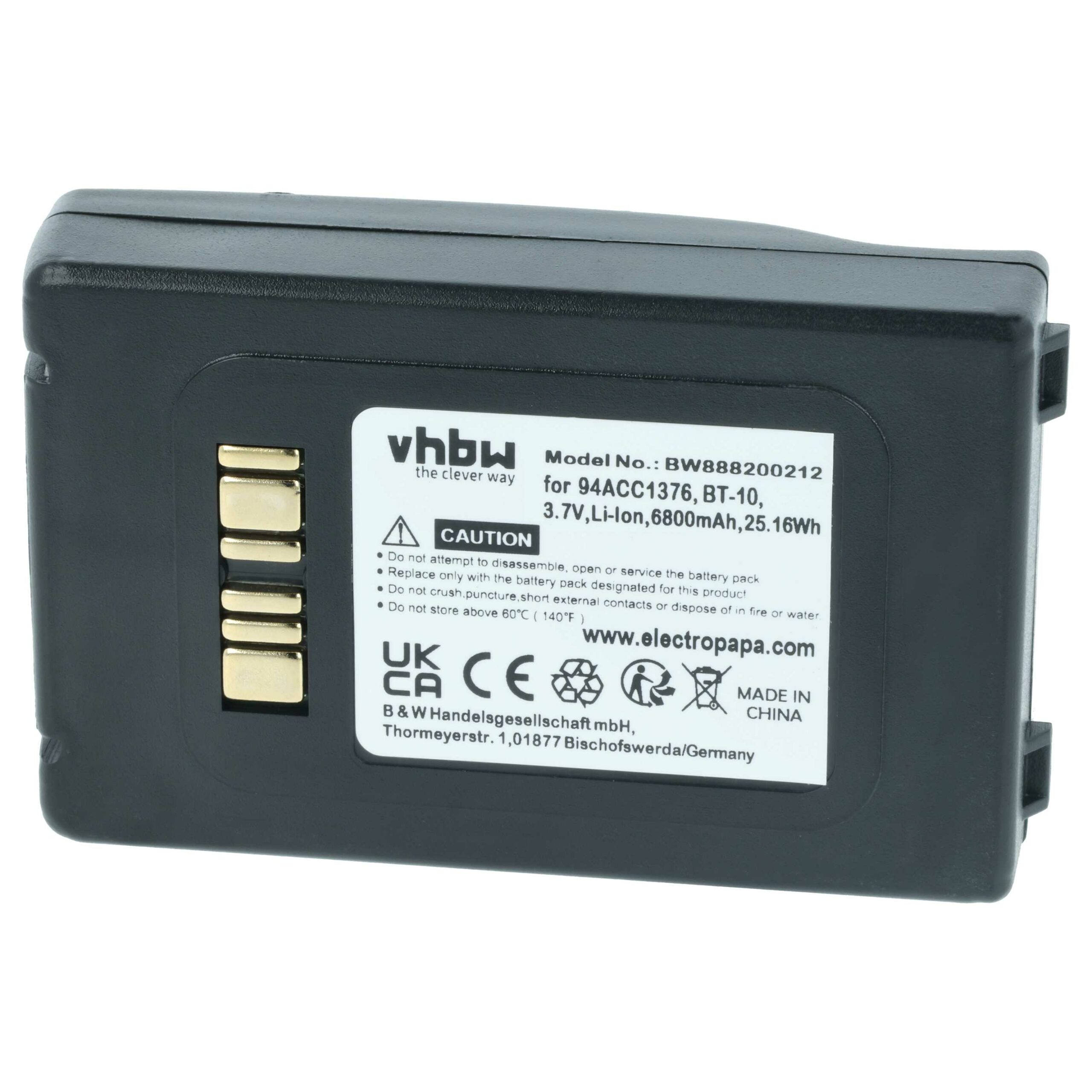 Bateria vhbw para leitor de códigos de barras Datalogic ELF (6800 mAh, 3.7 V) - Image 3
