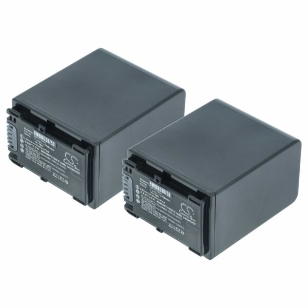 2x Baterias vhbw para Câmara Sony NP-FV100A - 2700 mAh 7.3 V Li-Ion