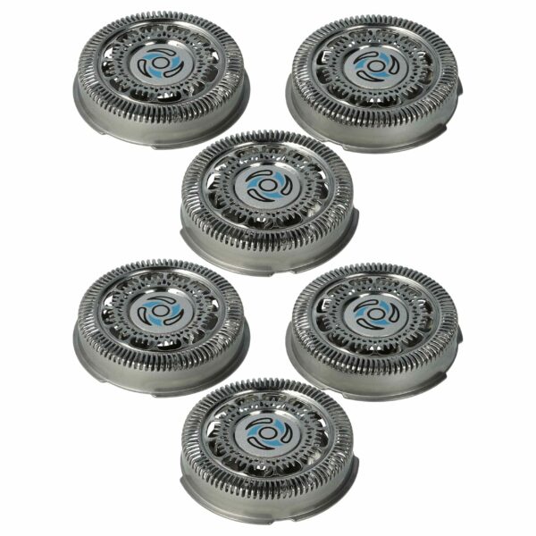 6x Cabeças de Corte para Rasoir Philips SH70/50, SH70/60, SH70, SH71, SH71/50 - vhbw