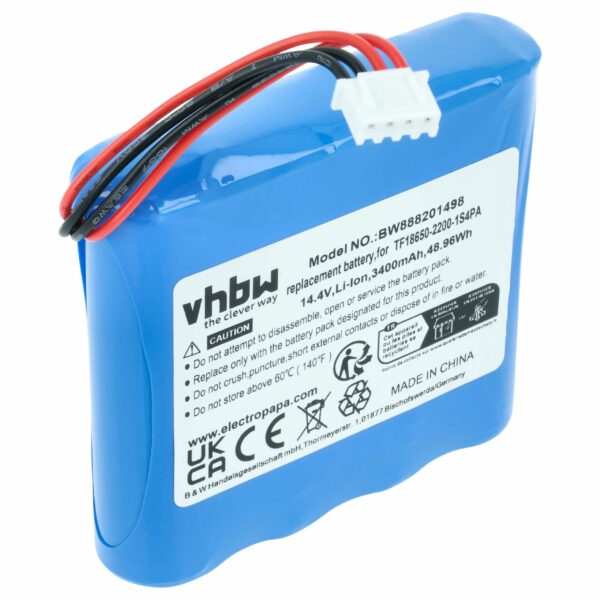 Bateria de Substituição vhbw para Marshall Kilburn - 3400 mAh 14.4 V Li-Ion