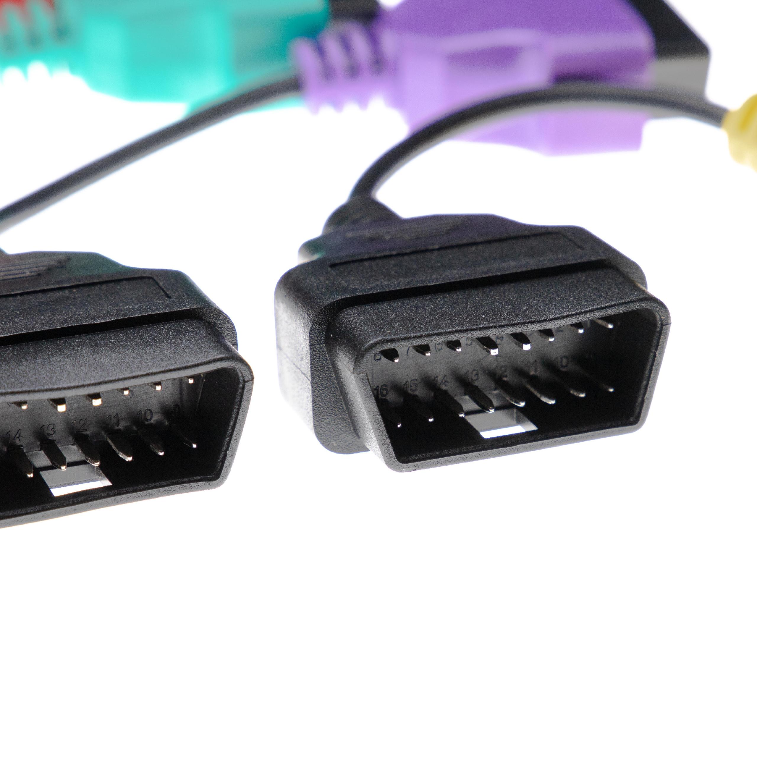 Conjunto de 4 Adaptadores OBD2 16Pin OBD1 para Alfa Romeo, Fiat, Lancia - Image 3