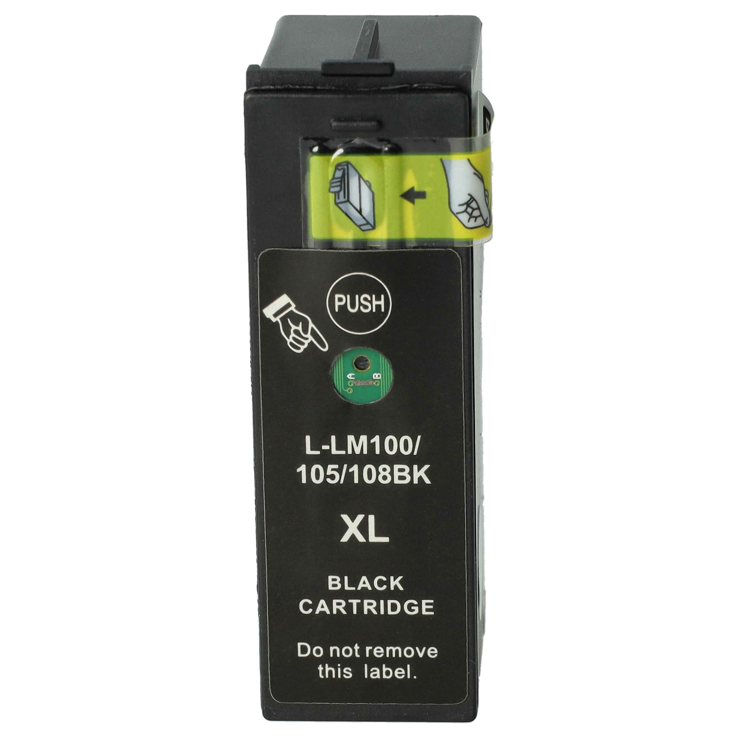 Tinteiro vhbw Preto 19 ml para Impressora Lexmark 100XL 100XLA - Image 3