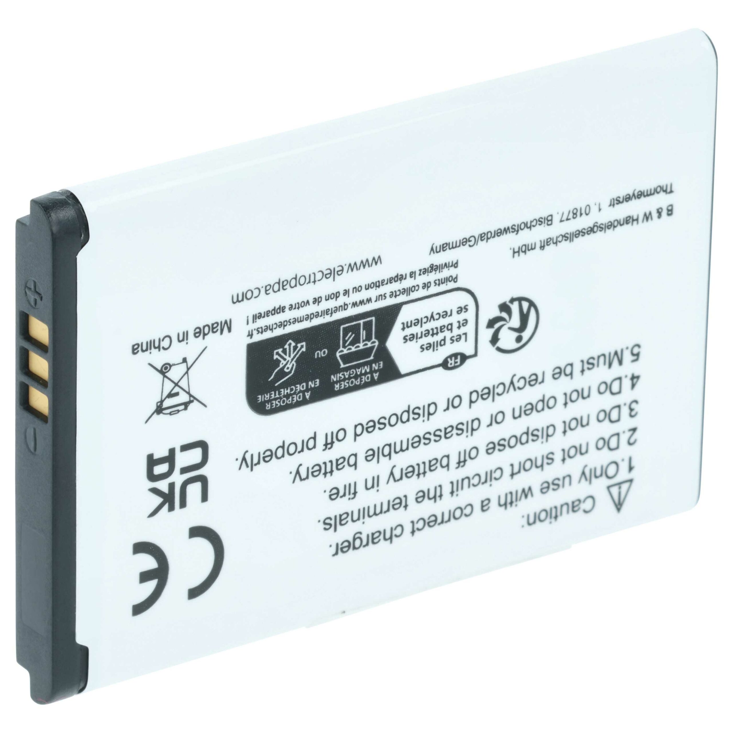 Bateria vhbw para Samsung AB463651BABSTD, AB463651BA, AB463651BC - 700 mAh 3.7 V Li-Ion - Image 2
