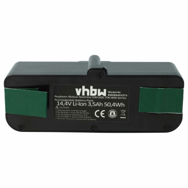 Bateria vhbw para iRobot 3500mAh 14.4V Li-Ion - Substitui 2130LI, 1800LI e outras
