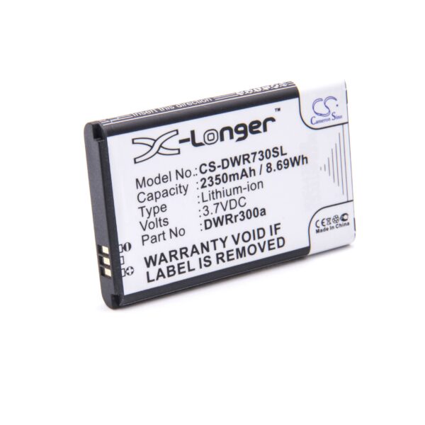 Bateria de substituição vhbw para D-Link DWR-300a, DWR-R300a - 2350 mAh 3.7 V Li-Ion