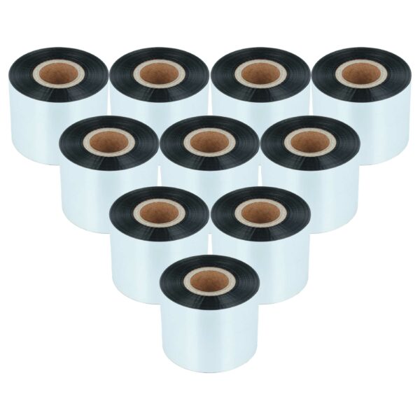10x Fita de Transferência Térmica vhbw para Godex, TSC, Zebra - 50 mm x 300 m, Wax Resin