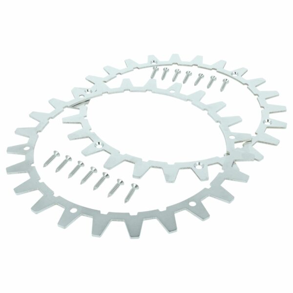 2x Picos de Tração para Cortador de Relva Robótico Worx L WR147E.1, WR148E, WR153E, WR155E - Aço Inoxidável, 24 Dentes
