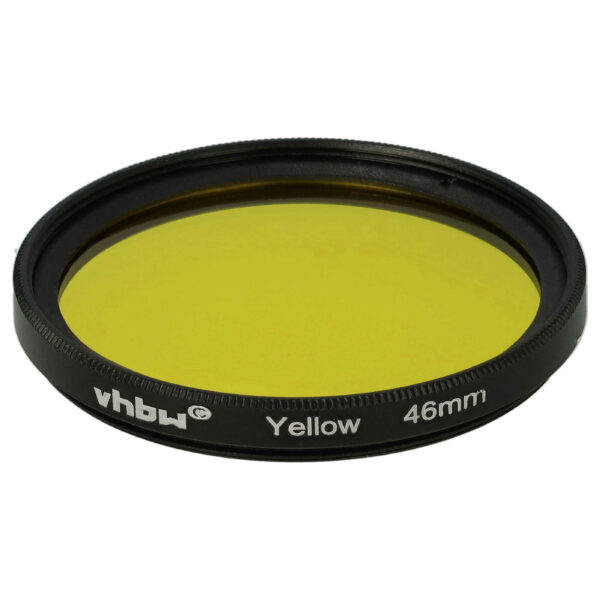 Filtro Amarelo vhbw para Objetivas de Câmara com Rosca de 46 mm