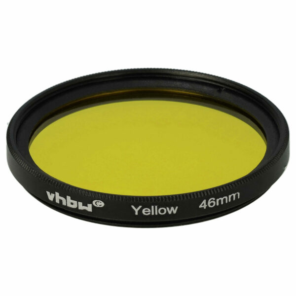 Filtro Amarelo vhbw para Objetivas de Câmara com Rosca de 46 mm