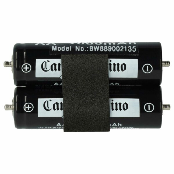 Bateria para Máquina de Barbear Elétrica Panasonic e Braun - 2000 mAh 1.2V NiMH vhbw