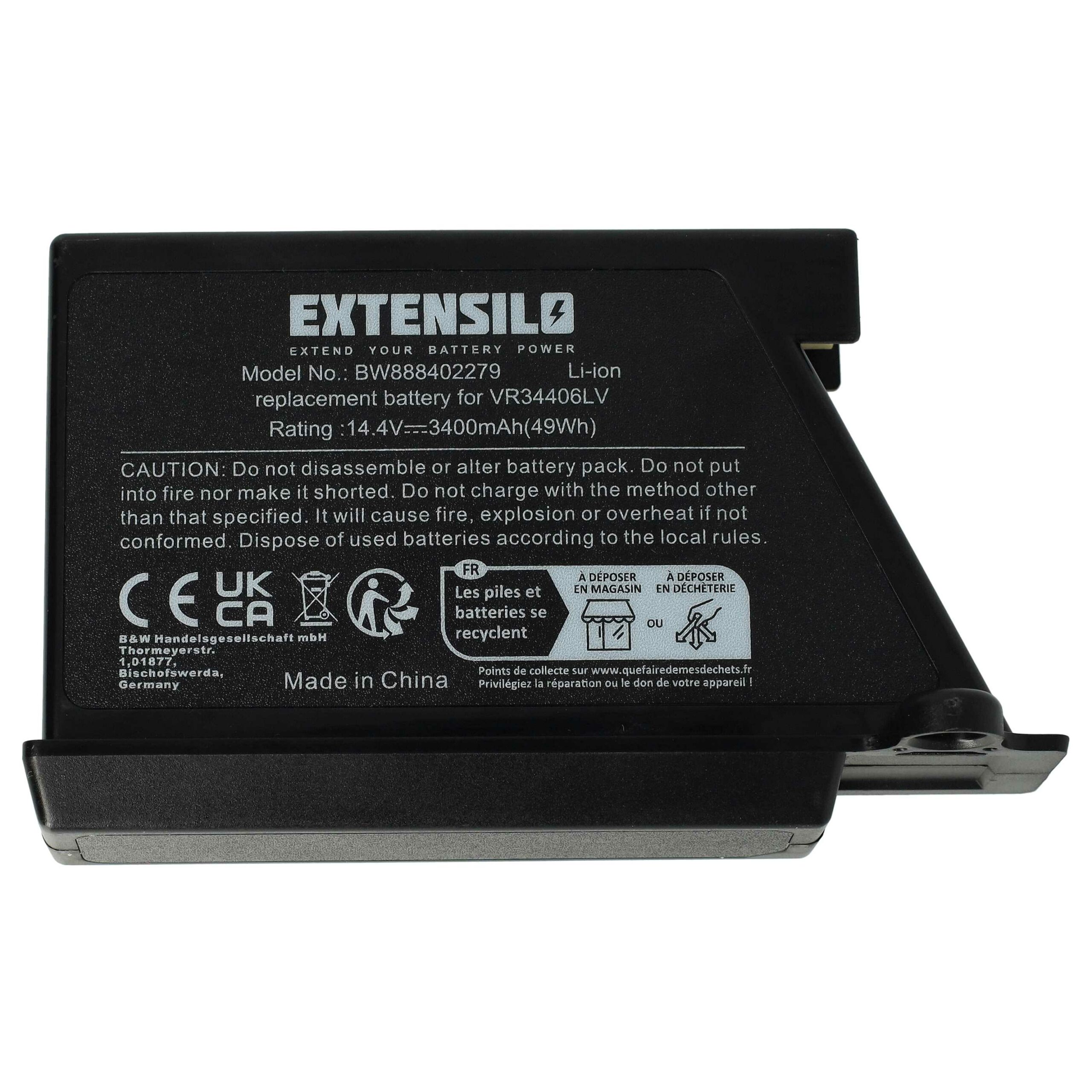 Bateria EXTENSILO Li-Ion 3400mAh 14.4V para LG Hom-Bot - Image 3